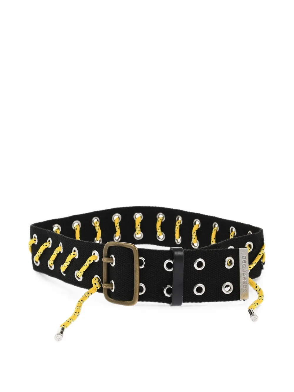 DSQUARED2 grommet lace-up belt - Black