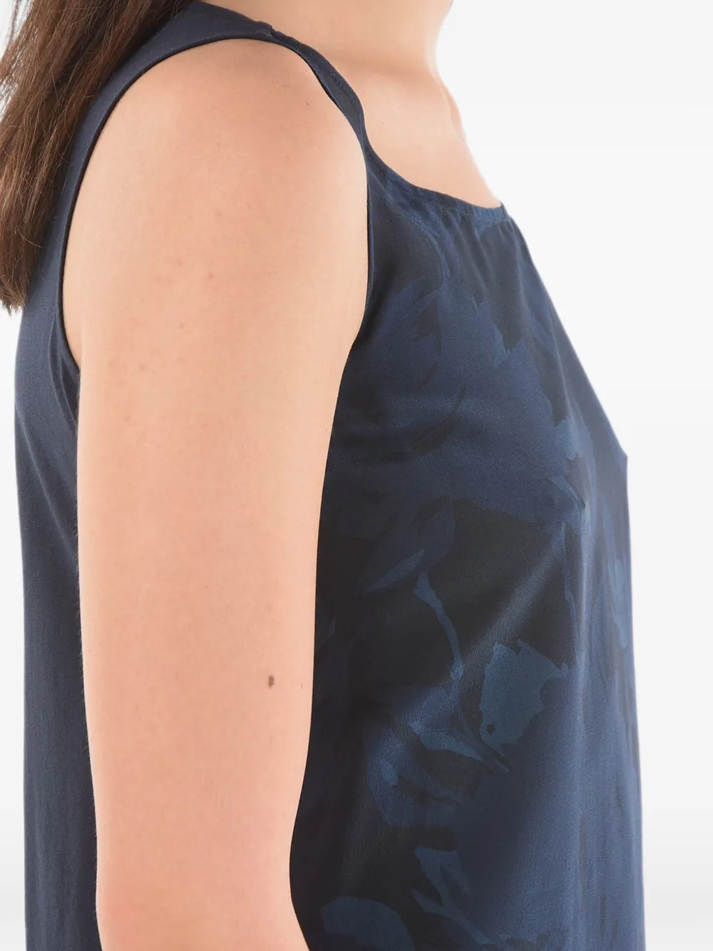 Woolrich floral-print sleeveless blouse Blauw