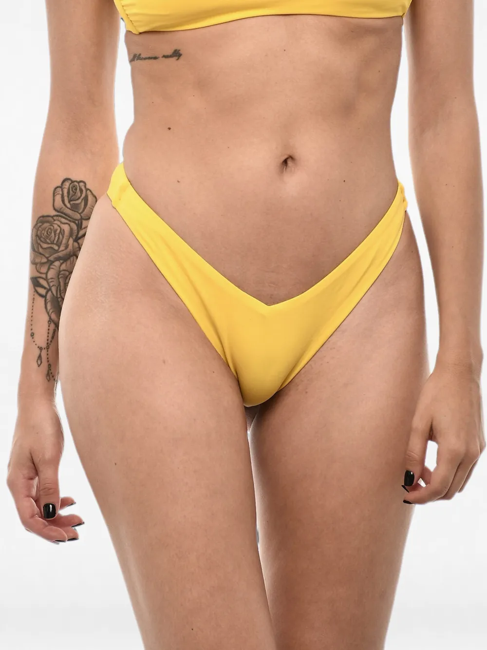 DSQUARED2 Bikinihöschen mit Logo-Print - Gelb