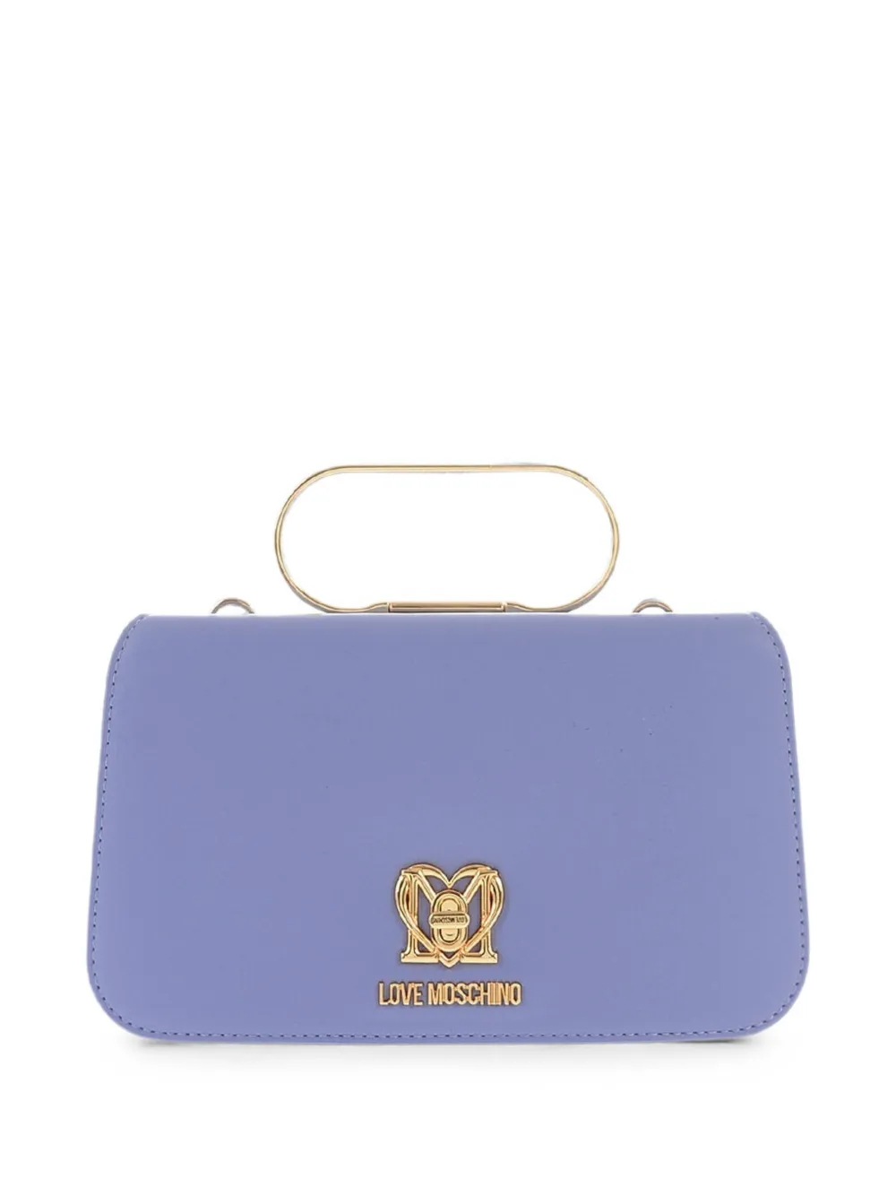 Love Moschino logo-plaque tote bag - Purple