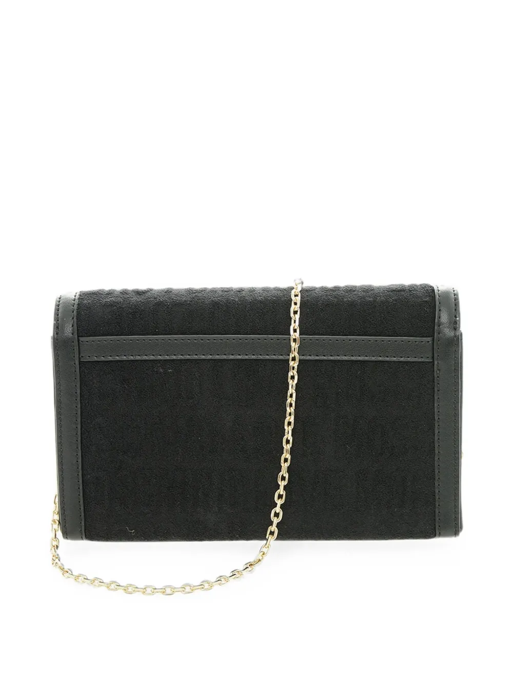 Moschino logo-print chain-strap small shoulder bag Zwart
