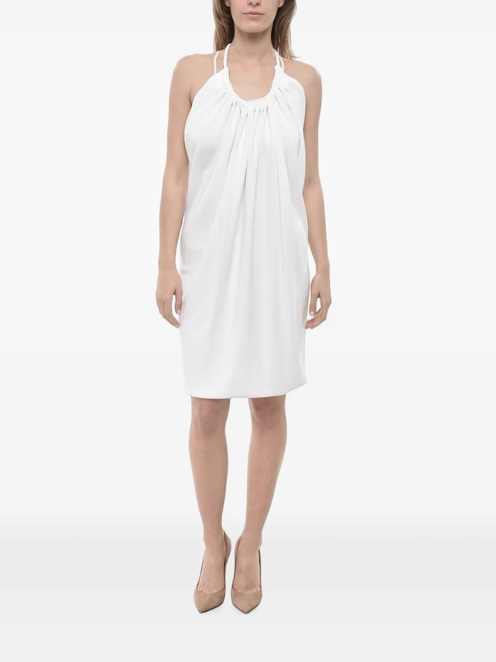 Max Mara sleeveless mini dress - White