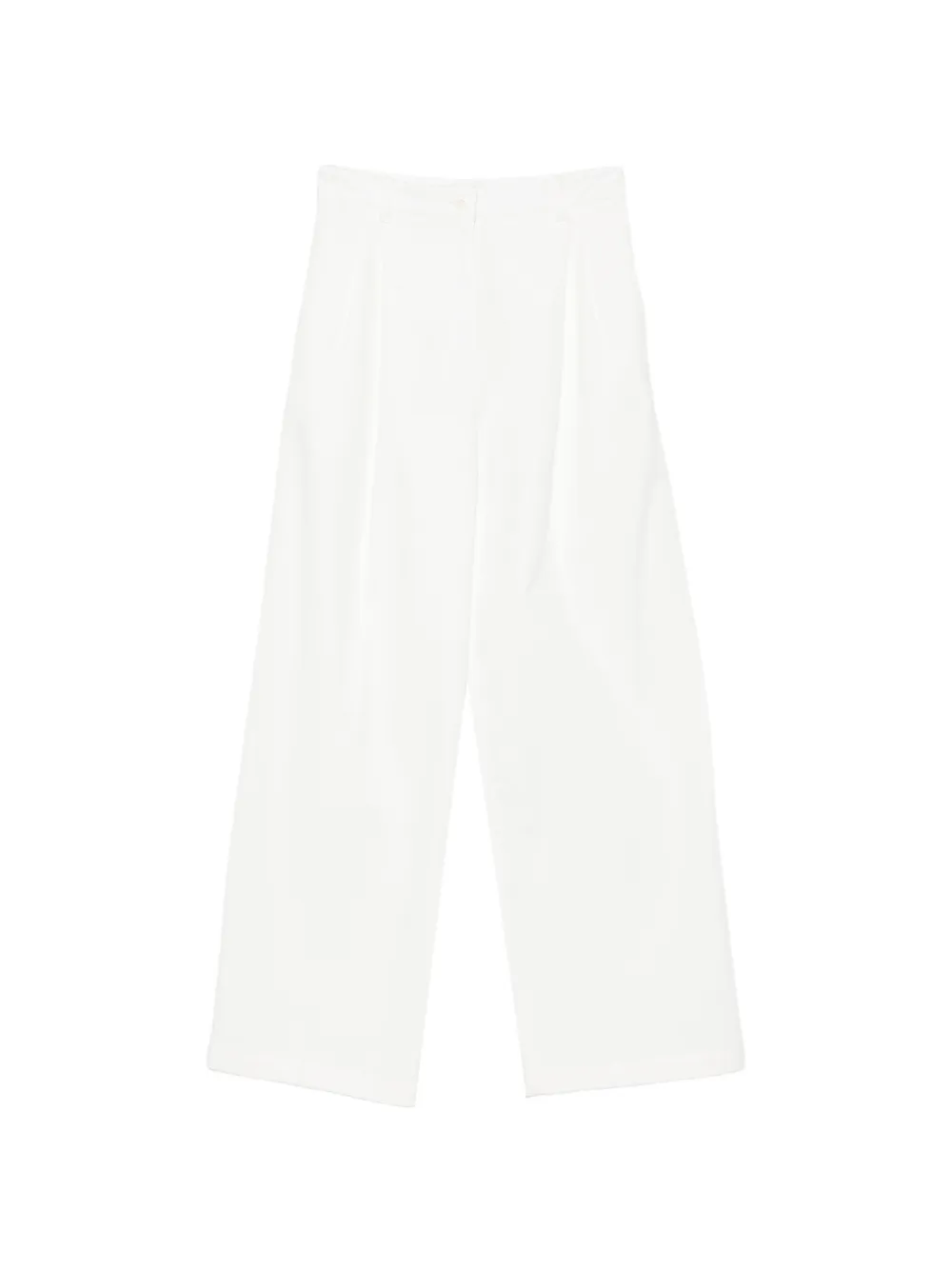 A.P.C. pleated wide-leg trousers - Bianco