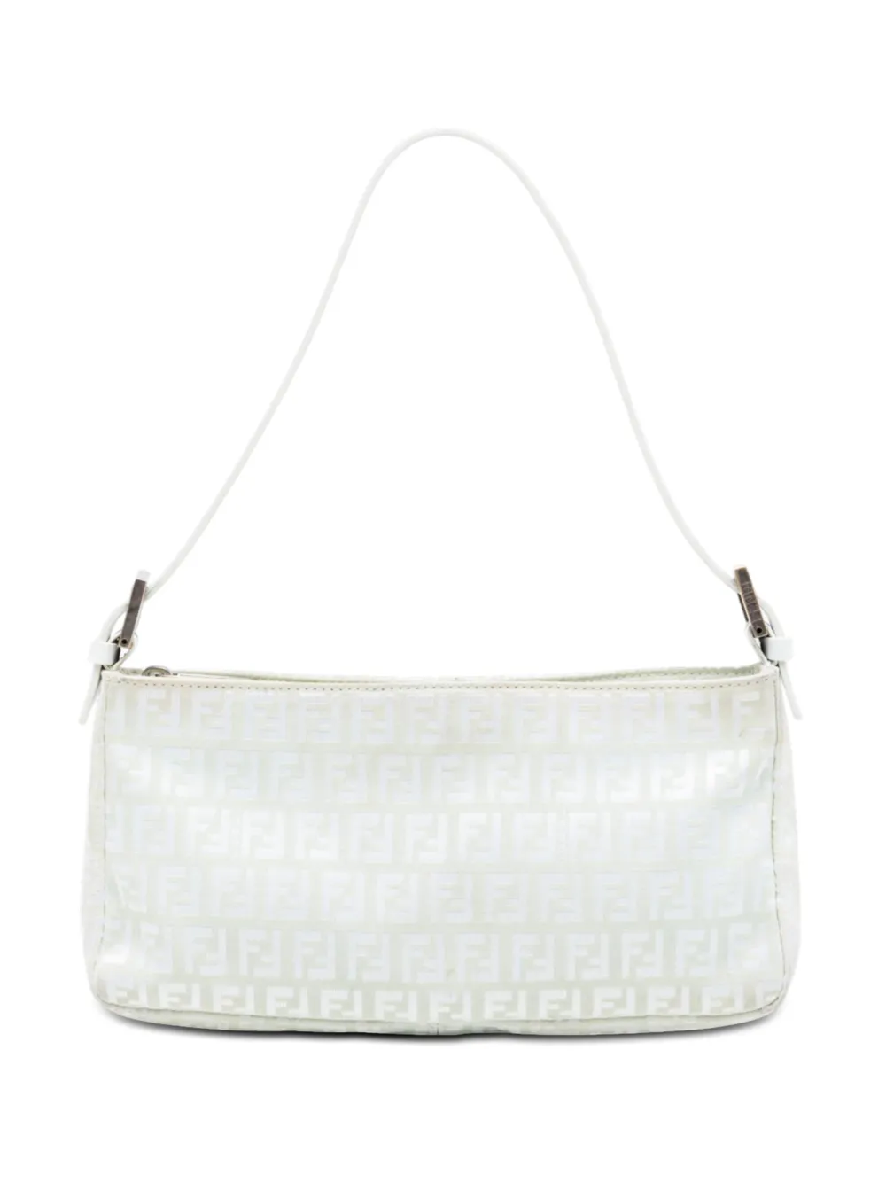 Fendi Pre-Owned 2000-2010 Zucchino Canvas Pochette shoulder bag - Bianco