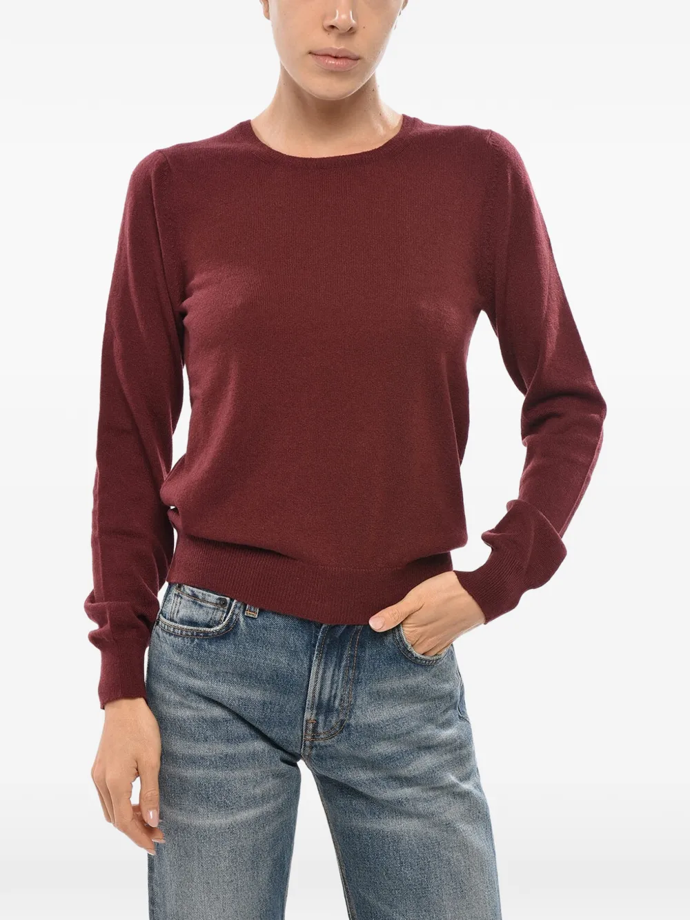 Malo crew-neck long-sleeve sweater - Rot