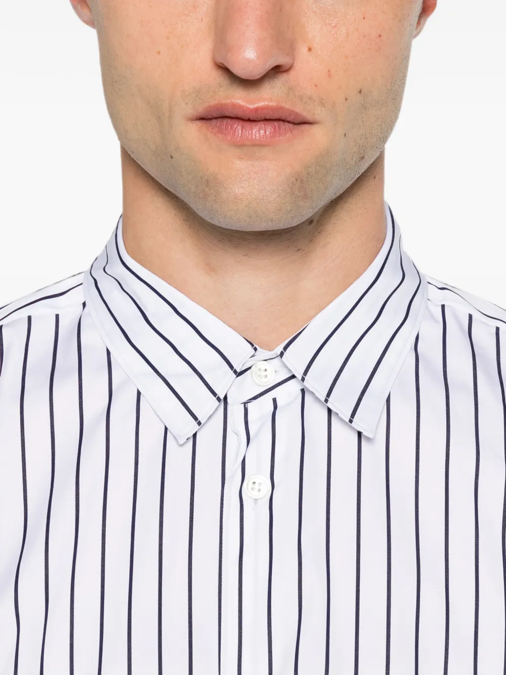 Comme Des Garçons Shirt Gestreept overhemd Wit