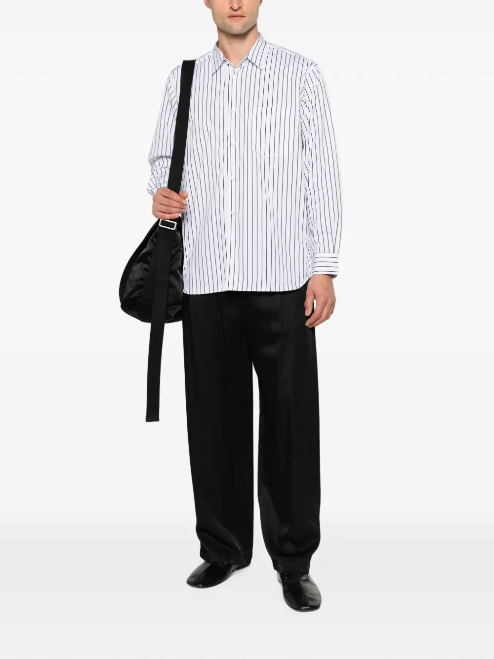 Comme Des Garçons Shirt Gestreept overhemd Wit
