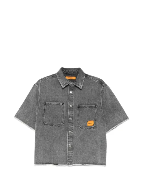 Replay frayed-edge shirt