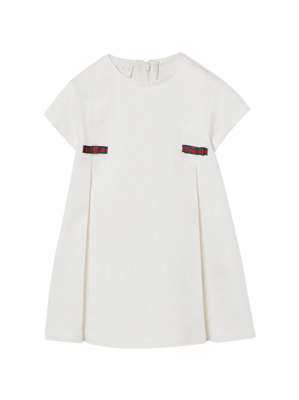 Gucci Kids bow-detail dress - Weiß