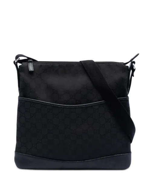 Gucci Pre-Owned 2016-2026 GG Nylon Flat Messenger Bag crossbody bag