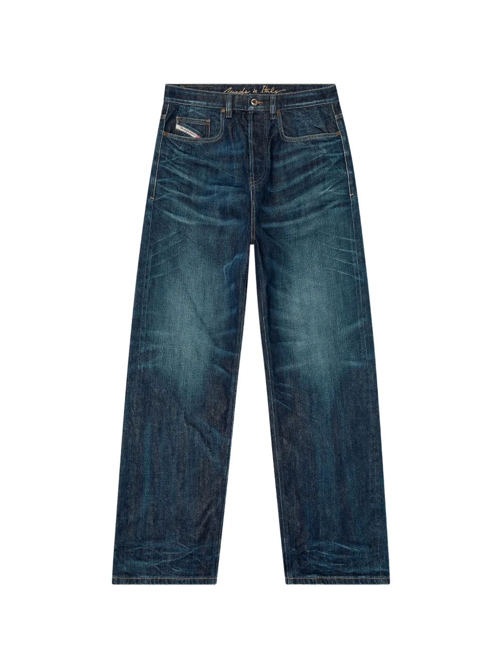 Diesel 2001 D-Macro relaxed-fit denim jeans - Blue
