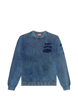 Diesel K-Fronzi logo-patch Sweatshirt | Blue | FARFETCH