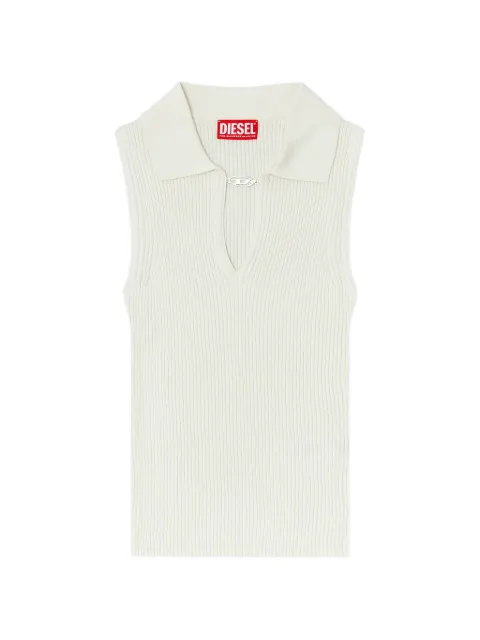 Diesel playera tipo polo tejida de canalé