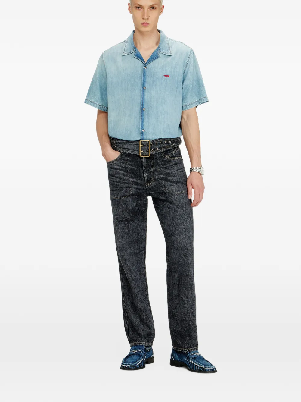 Diesel D-Marcus relaxed-fit jeans - Schwarz