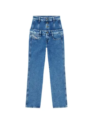 Alexander Wang zip-detail perforated-panel Jeans | Blue | FARFETCH