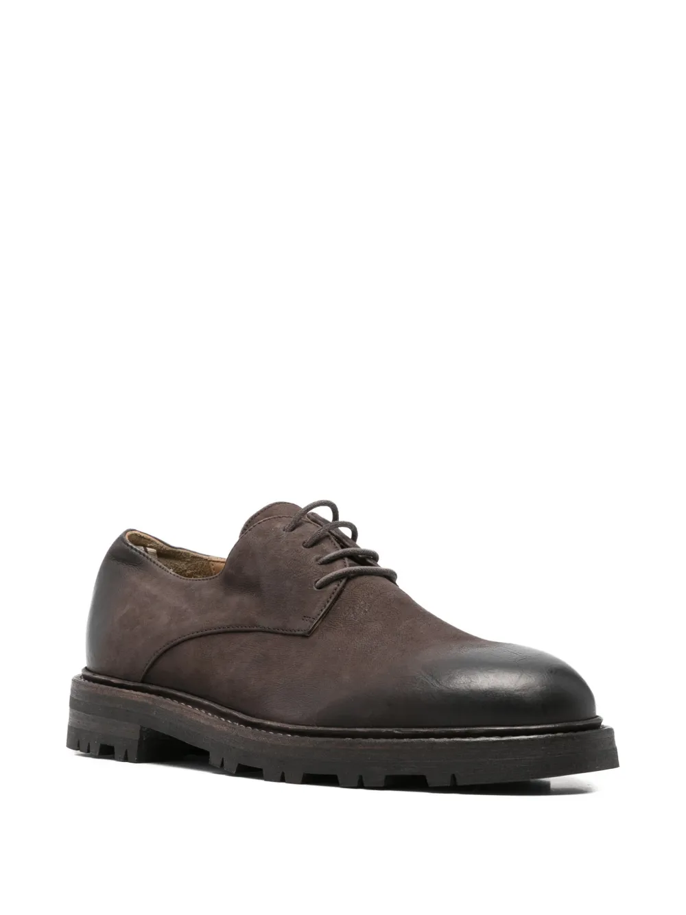 Ziggy Chen burnished-effect lug-sole derby shoes Bruin