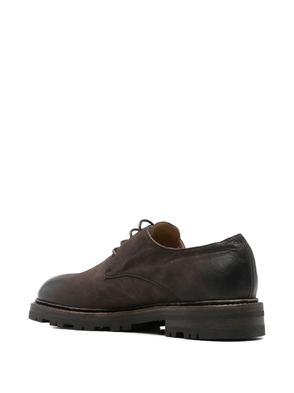 Ziggy Chen burnished-effect lug-sole derby shoes Bruin