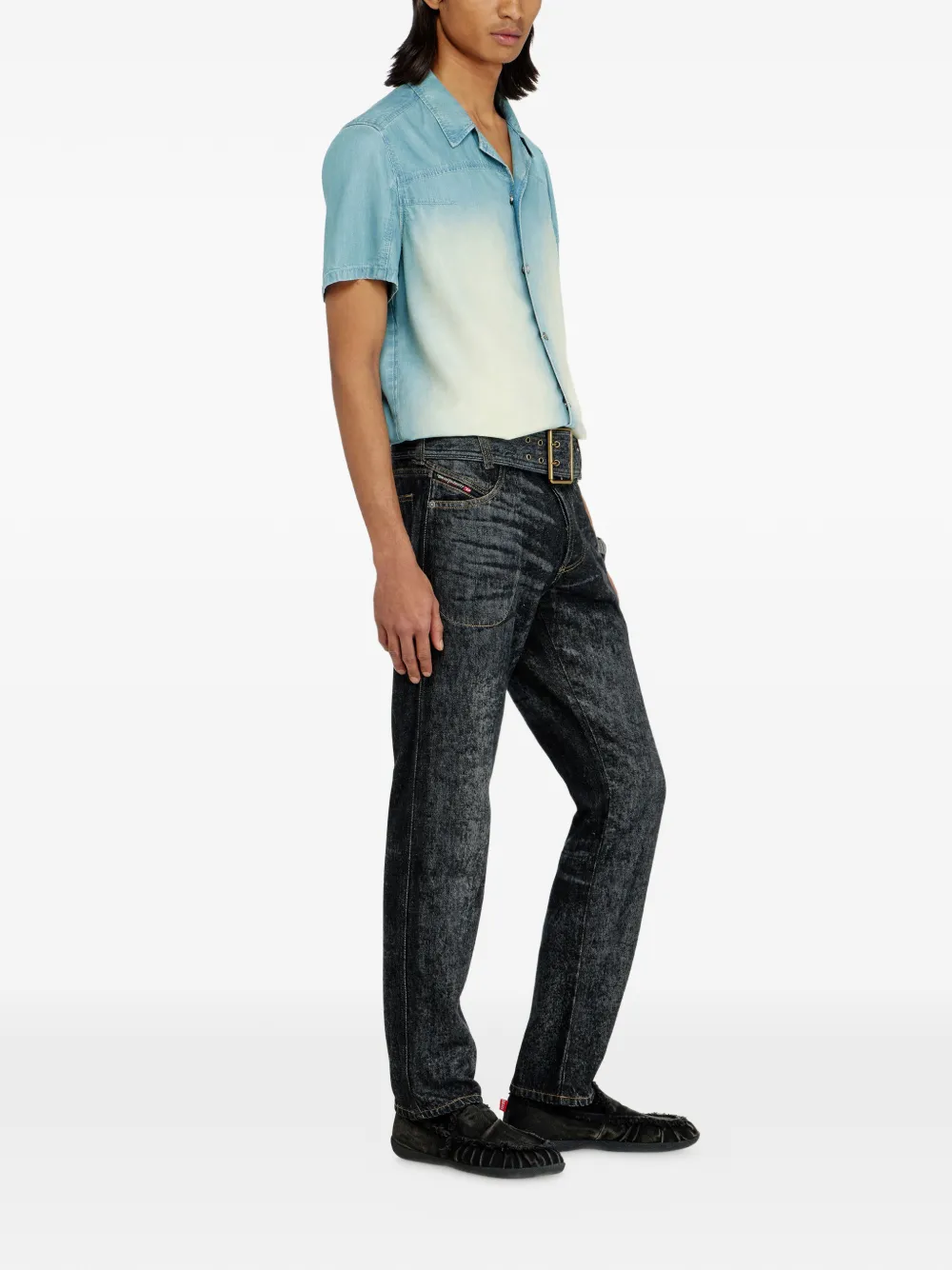 Diesel D-Villus skinny jeans met ceintuur Zwart