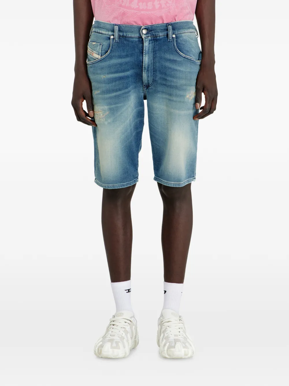 Diesel 2033 D-Krooley-short-bw joggingshorts Blauw