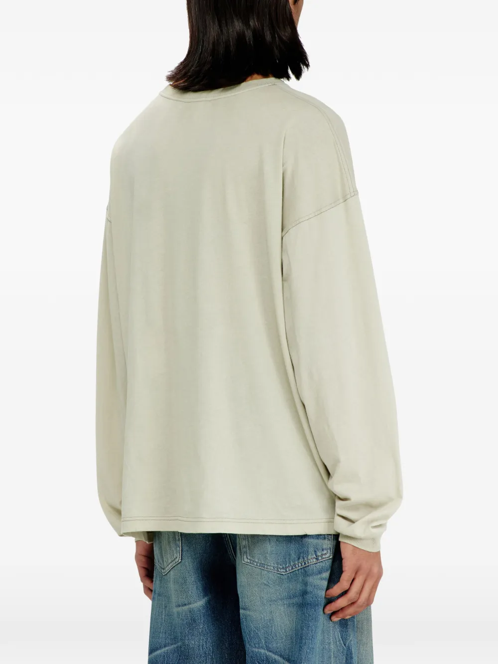 Diesel T-shirt met lange mouwen Beige