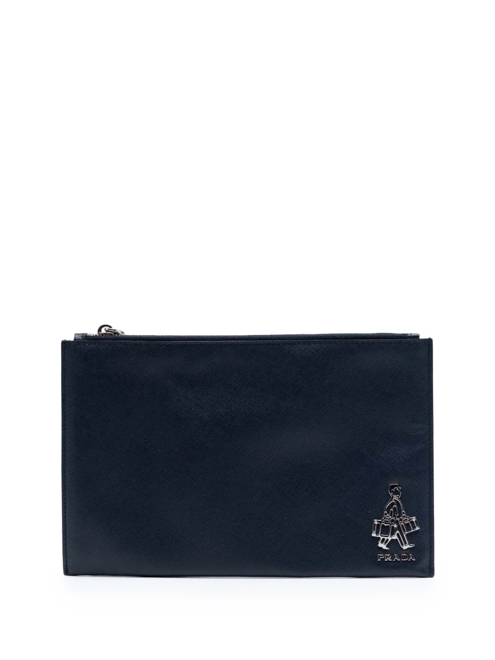 Prada Pre-Owned 2010-2026 Saffiano Voyage Document Holder clutch bag - Blu