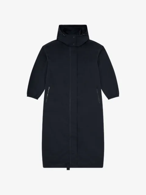 Diesel nylon trench coat with detachable hood