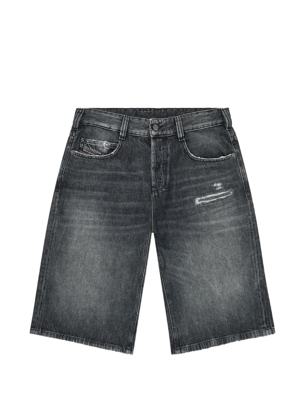 Diesel distressed denim shorts - Grigio