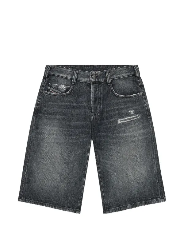 DIESEL ダメージ加工ショートパンツ Diesel ダメージ デニムショートパンツ | グレー | FARFETCH JP