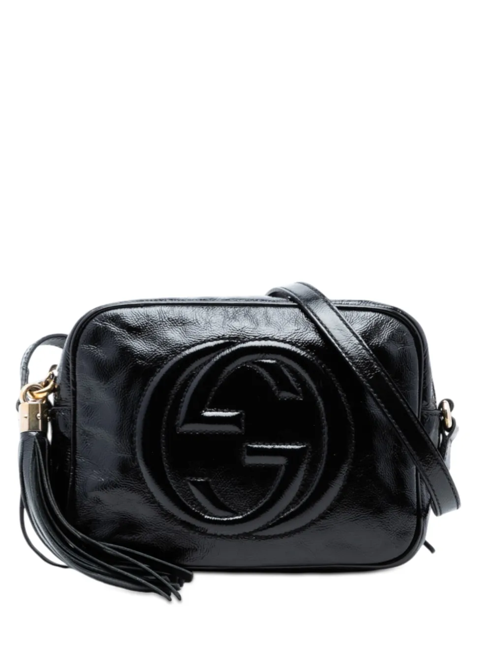 Gucci Pre-Owned 2016-2026 Patent Soho Disco crossbody bag - Nero