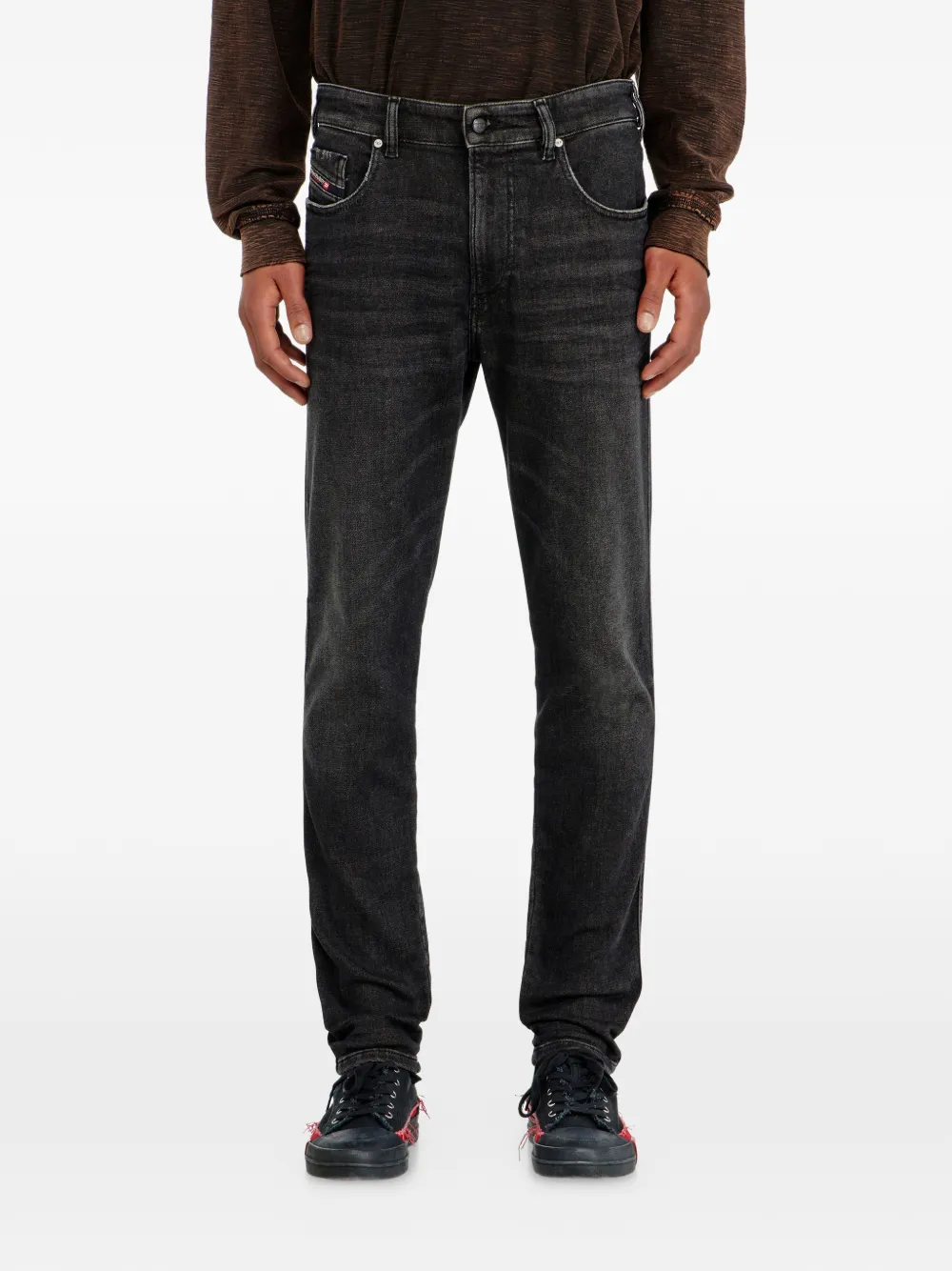 Diesel 2062 D-Strukt Joggjeans slim-fit jeans Zwart