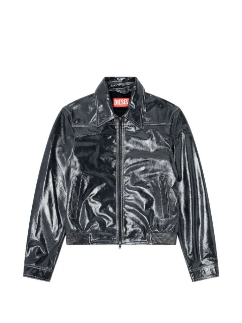 Diesel patent leather jacket