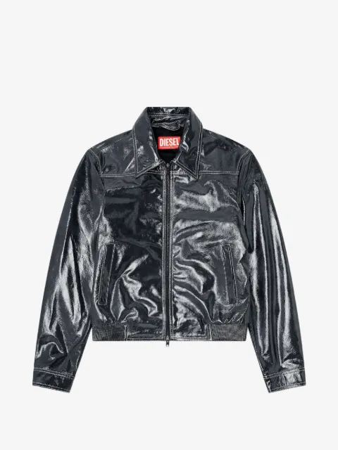 Diesel patent leather jacket