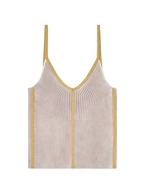 Diesel rib-knit cami top with contrast bands