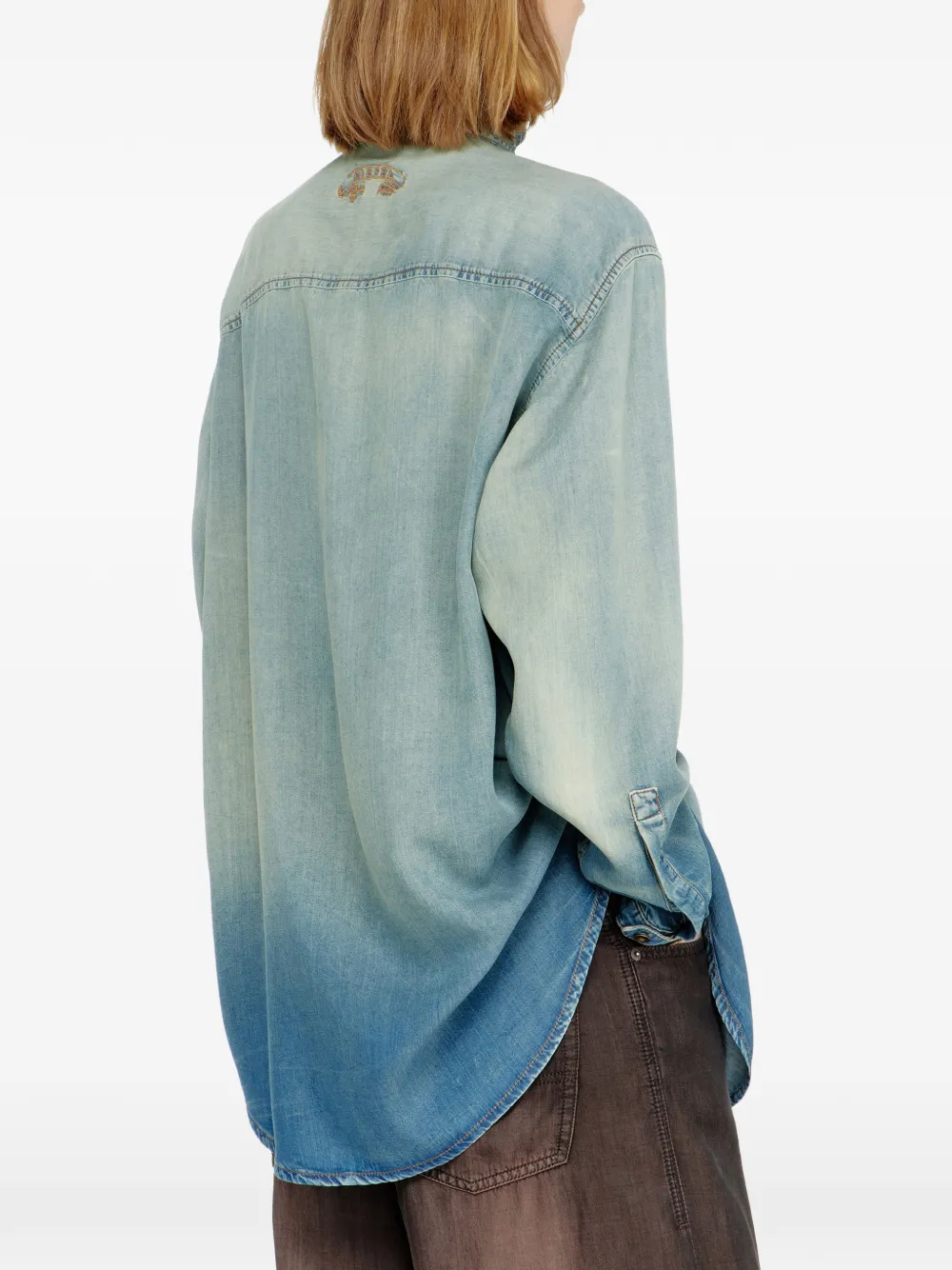 Diesel Denim blouse Blauw