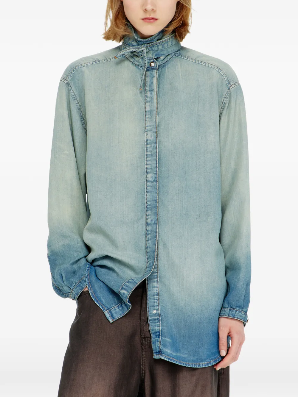 Diesel Denim blouse Blauw