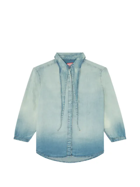Diesel camisa de mezclilla con efecto marmoleado
