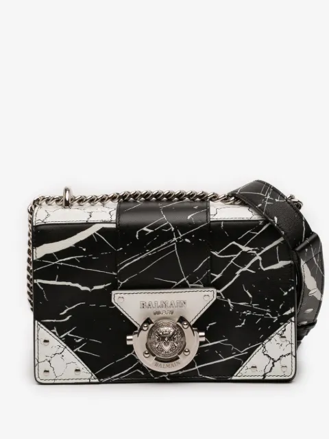Balmain Pre-Owned 2000-2026 Printed Leather Ring Box 20 crossbody bag