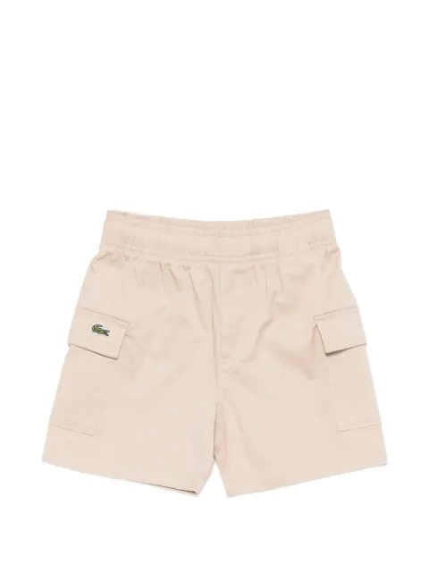 Lacoste Kids shorts cargo con parche del logo