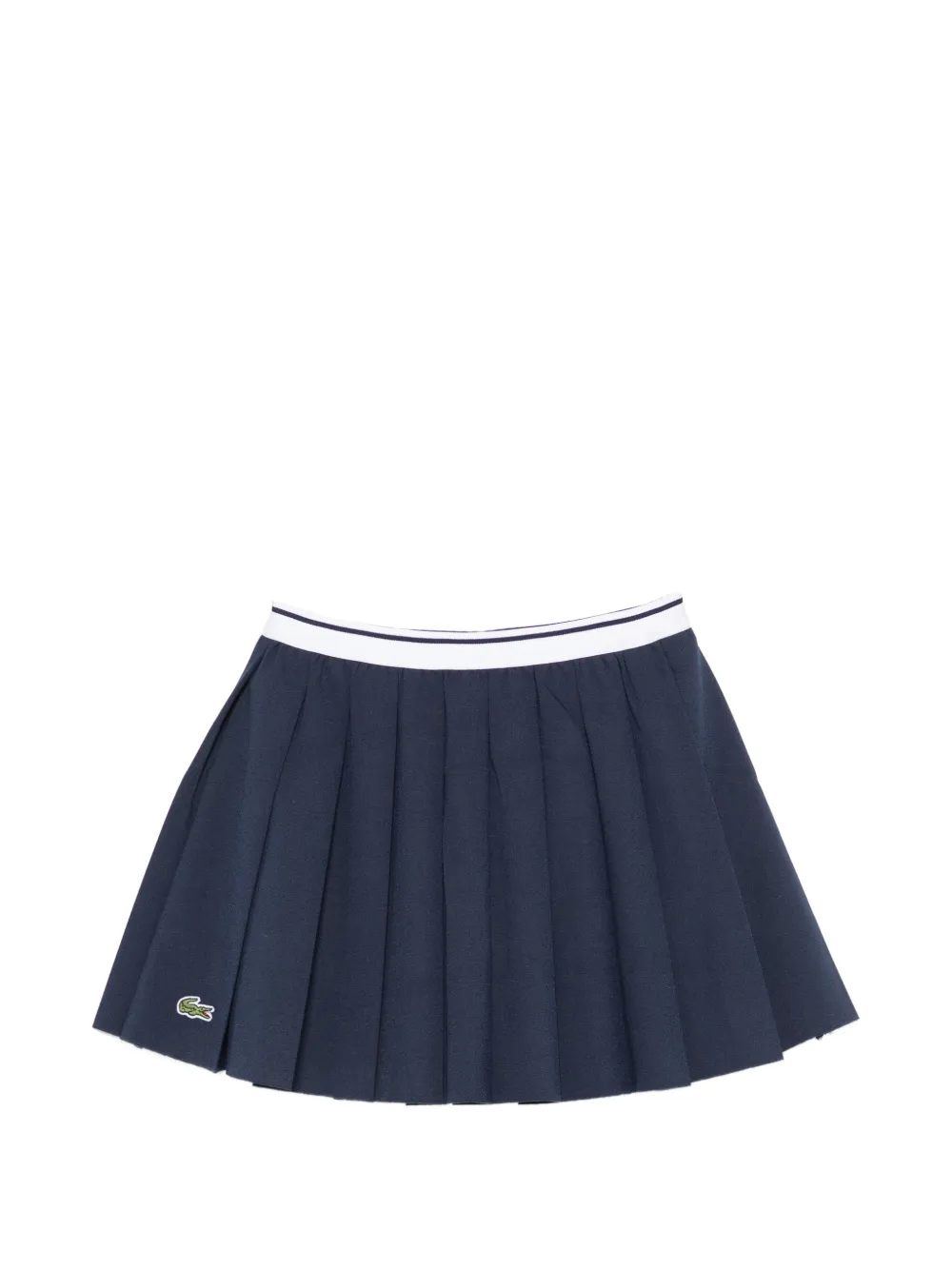 Lacoste pleated logo-patch skort - Blu