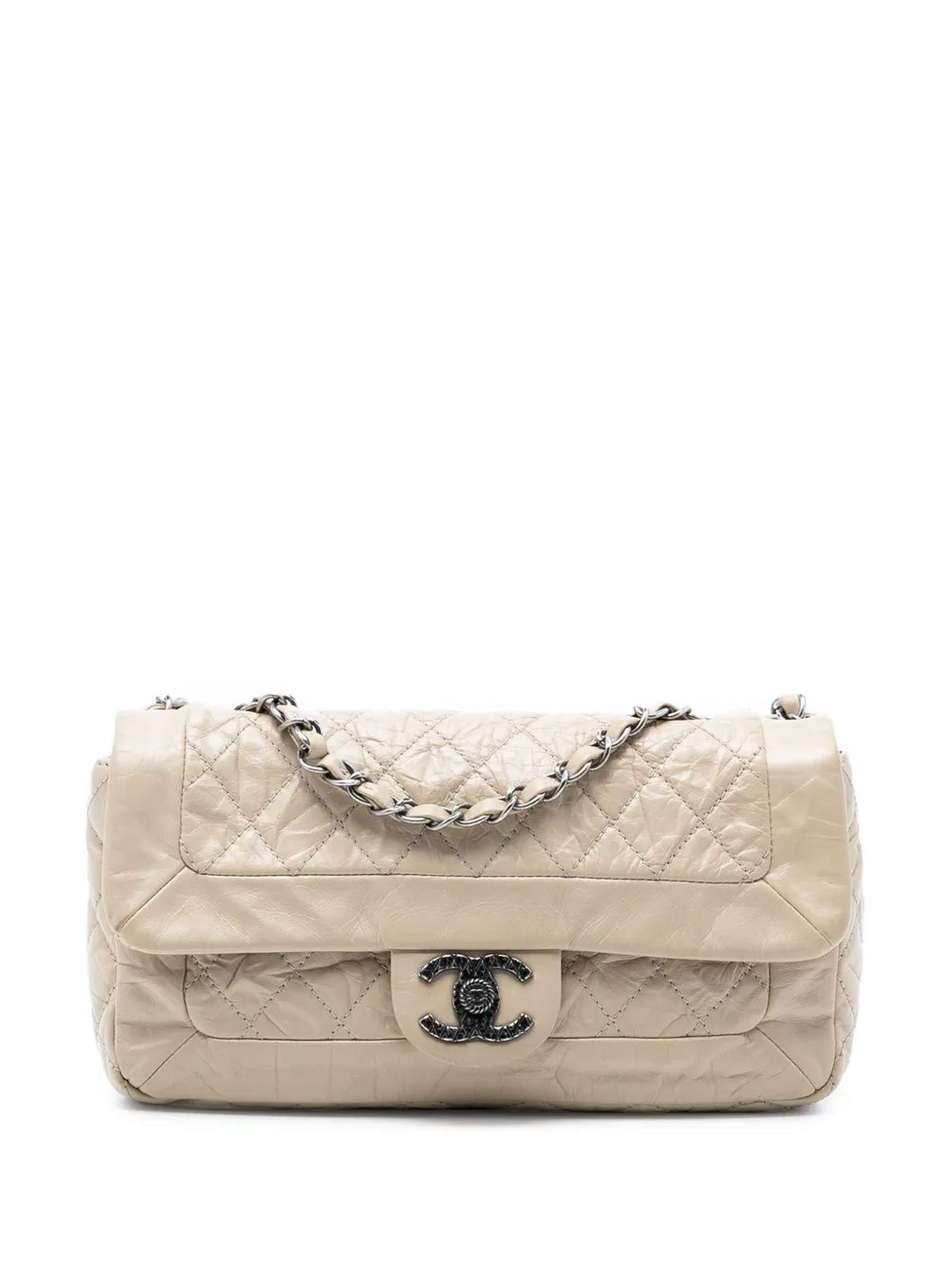 CHANEL Pre-Owned 2009-2010 Aged Calfskin Coco Rider Flap shoulder bag - Marrone