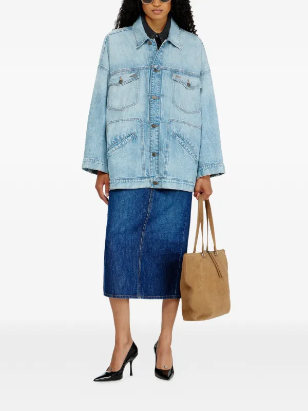 Diesel デニムジャケット デニムブルー Diesel デニムジャケット | ブルー | FARFETCH JP