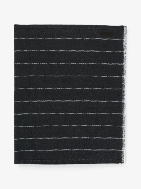 Zegna stripe-print fringed scarf