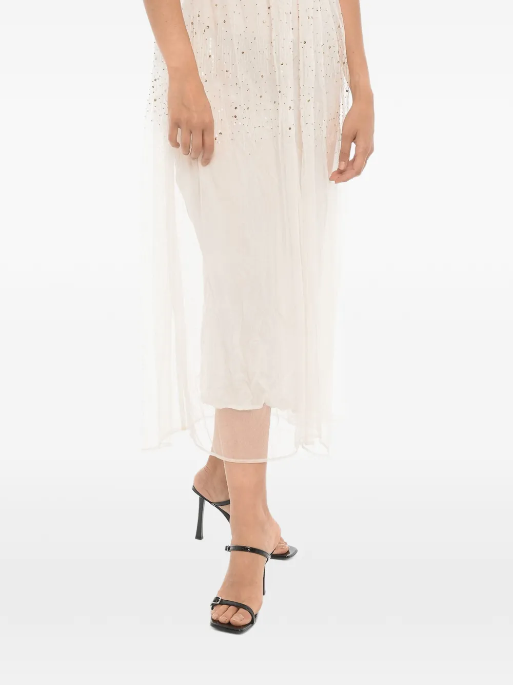 AllSaints Robyn sequin-embellished midi dress - Weiß