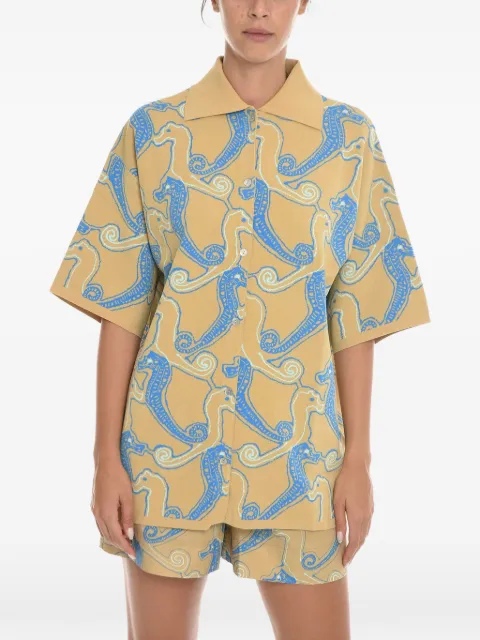 SAMSOE SAMSOE embroidered short-sleeve shirt