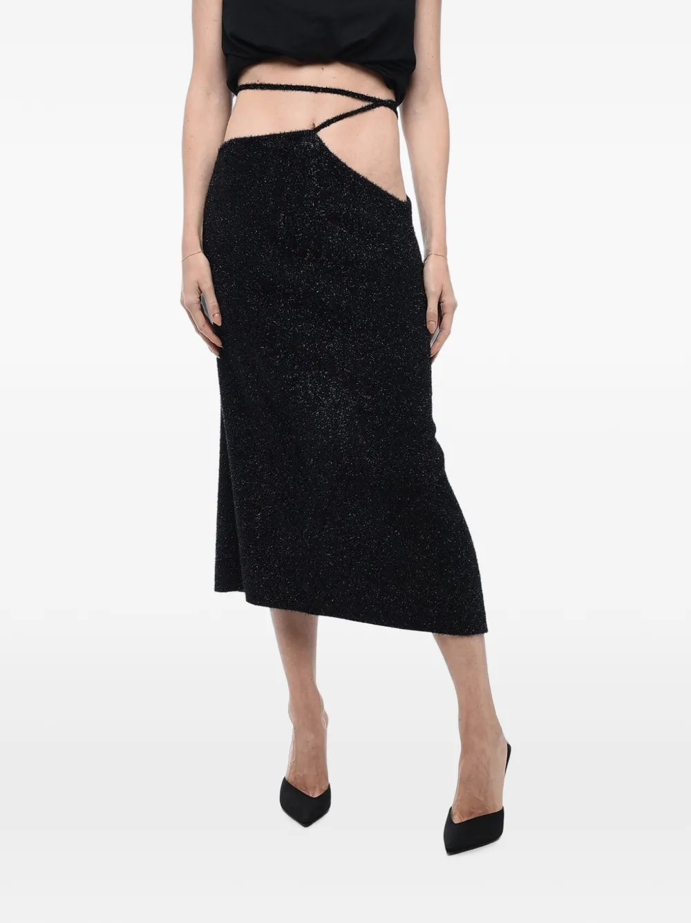 ROTATE BIRGER CHRISTENSEN Rock mit Cut-Out - Schwarz