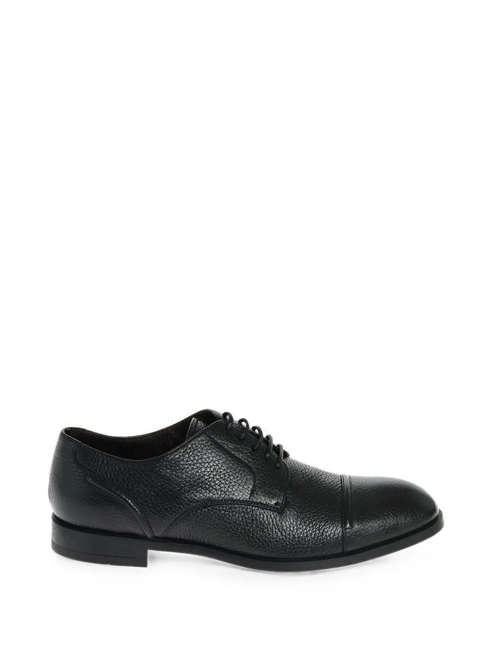 Zegna textured lace-up derby shoes - Schwarz