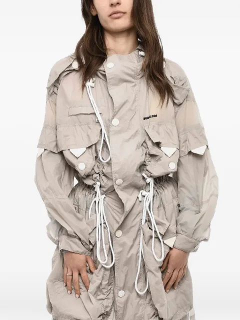 DSQUARED2 checked hooded coat