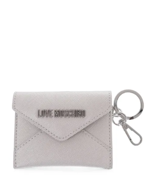 Love Moschino logo-plaque envelope keychain