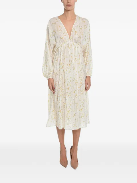 SAMSOE SAMSOE Gertrud puff-sleeve midi dress
