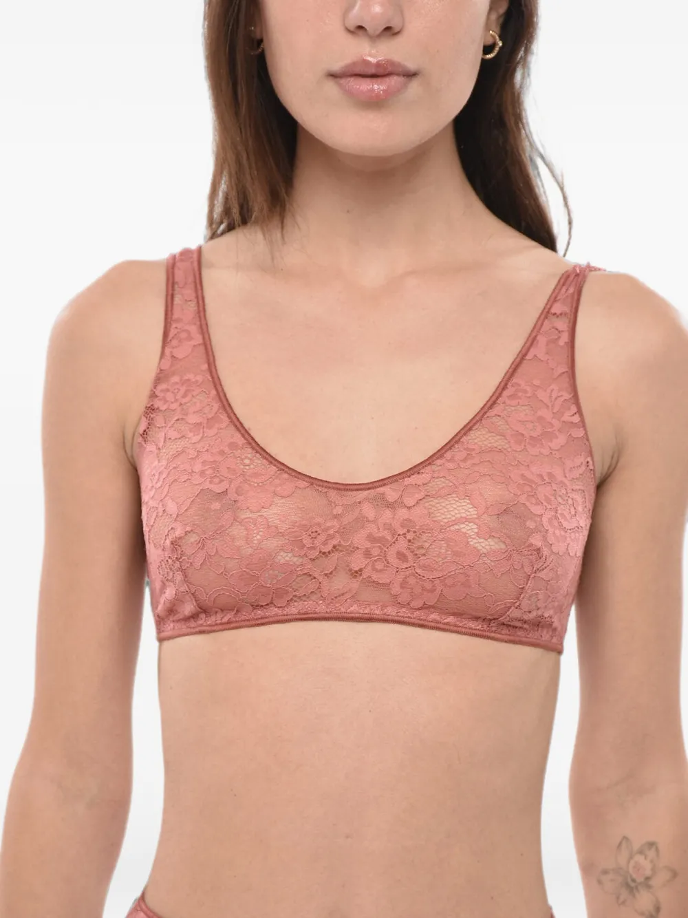 Oséree O-Lover floral-lace bra - Rosa